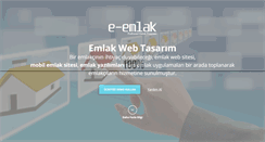 Desktop Screenshot of emlakwebtasarim.com